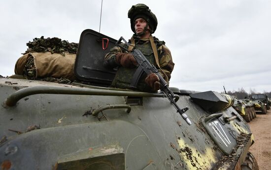 International military exercise of airborne troops in Vitebsk