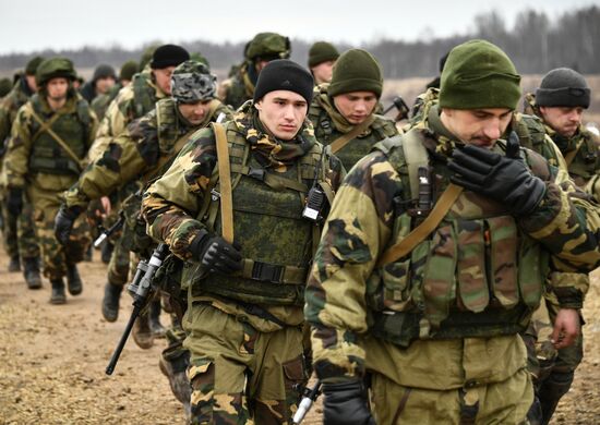 International military exercise of airborne troops in Vitebsk