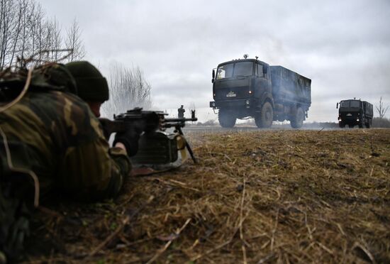 International military exercise of airborne troops in Vitebsk