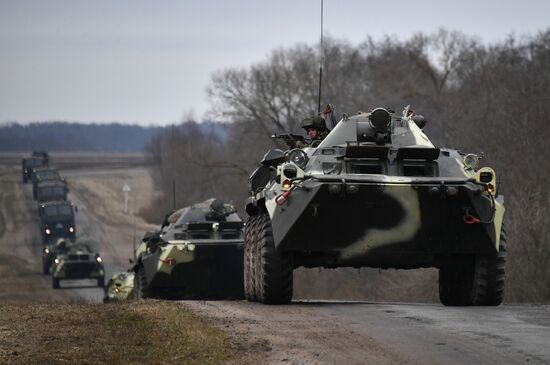 International military exercise of airborne troops in Vitebsk