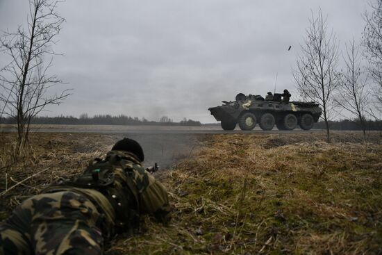 International military exercise of airborne troops in Vitebsk