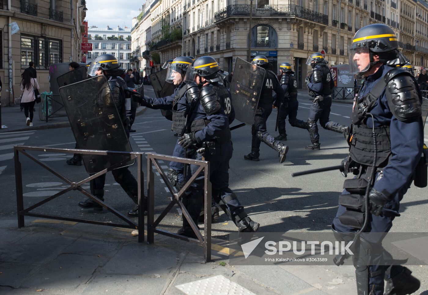 Protest against police brutality in Paris