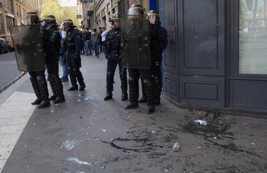 Protest against police brutality in Paris
