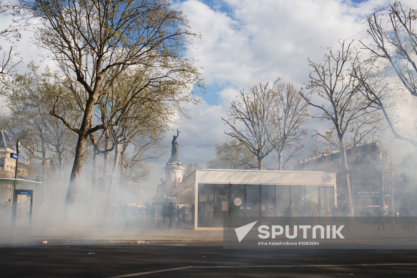 Protest against police brutality in Paris
