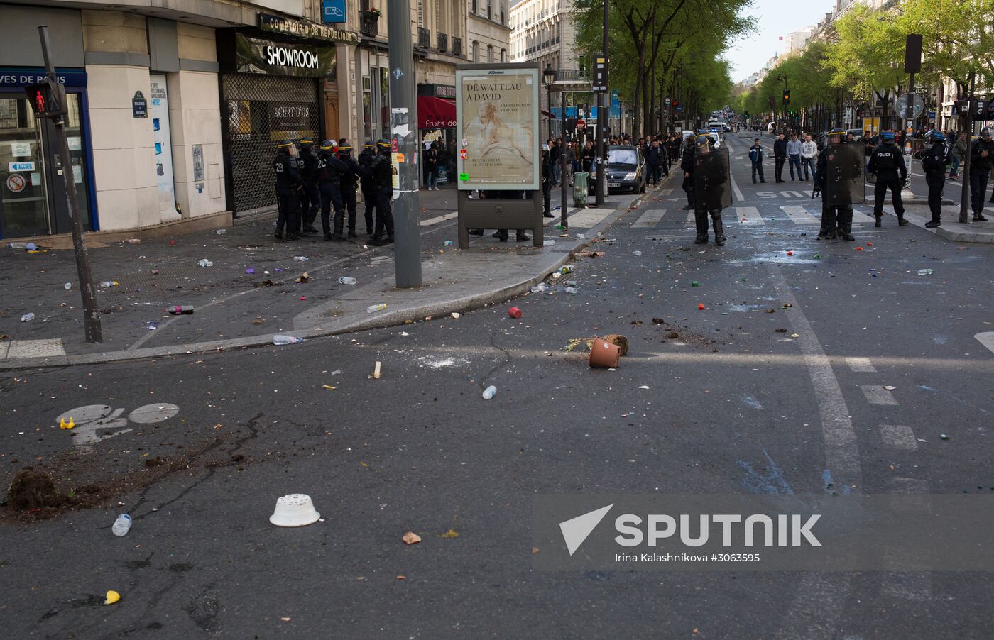 Protest against police brutality in Paris
