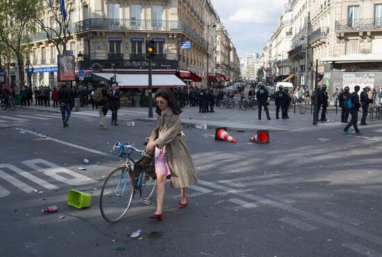 Protest against police brutality in Paris