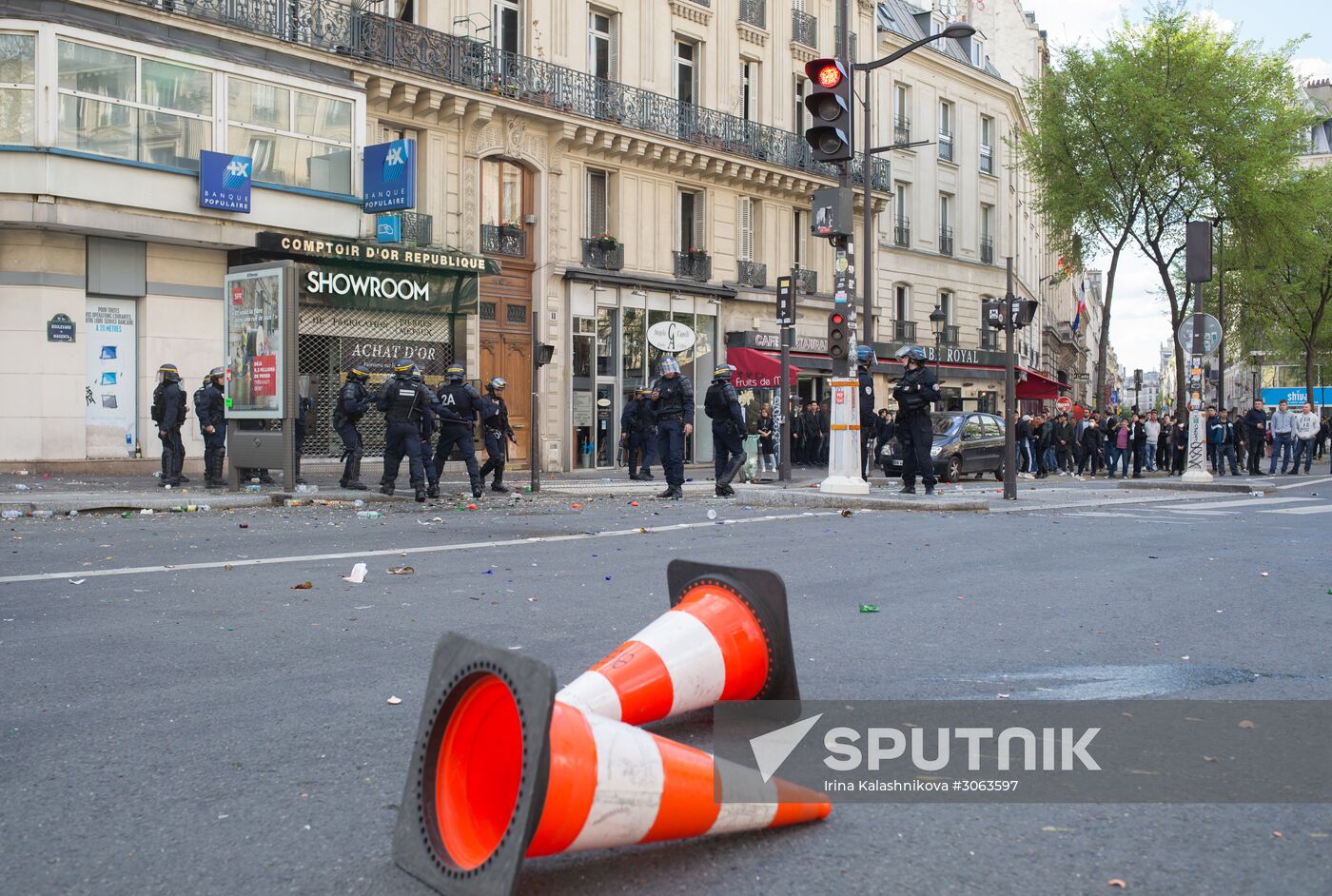 Protest against police brutality in Paris