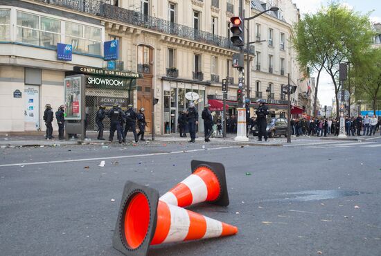 Protest against police brutality in Paris