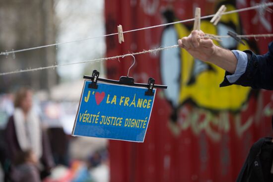 Protest against police brutality in Paris