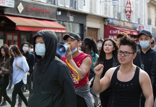 Protest against police brutality in Paris