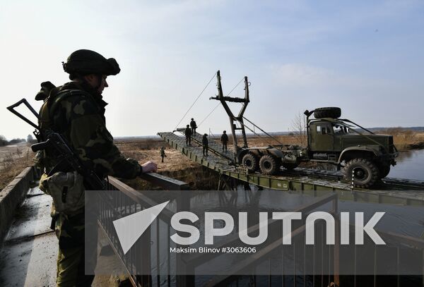 International military exercise of airborne troops in Vitebsk