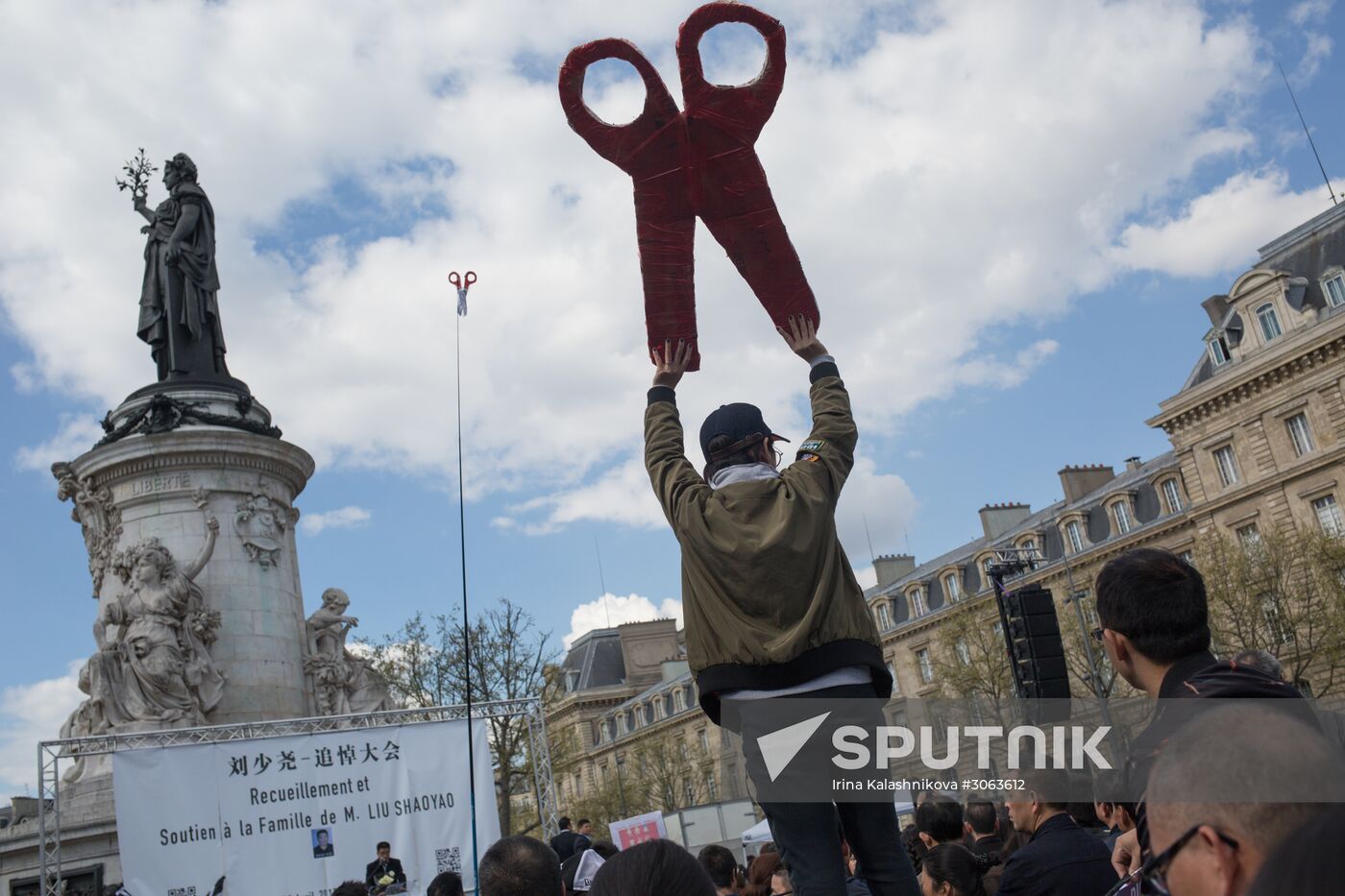 Protest against police brutality in Paris