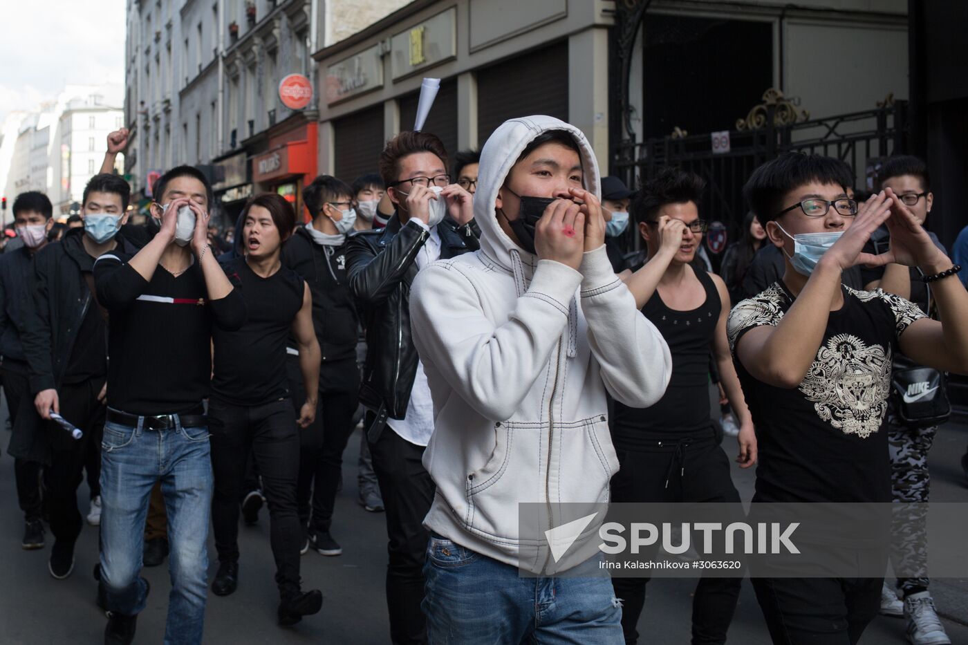 Protest against police brutality in Paris