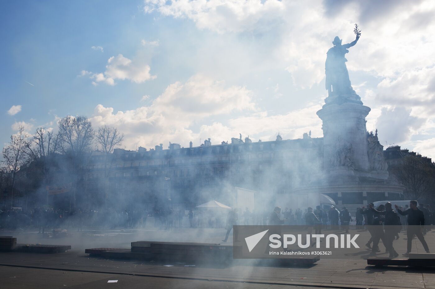 Protest against police brutality in Paris