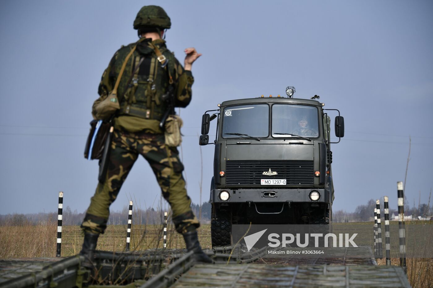 International military exercise of airborne troops in Vitebsk