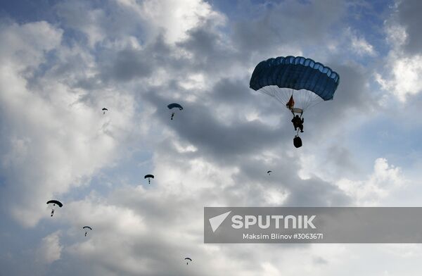 International military exercise of airborne troops in Vitebsk