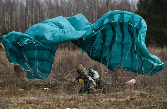 International military exercise of airborne troops in Vitebsk