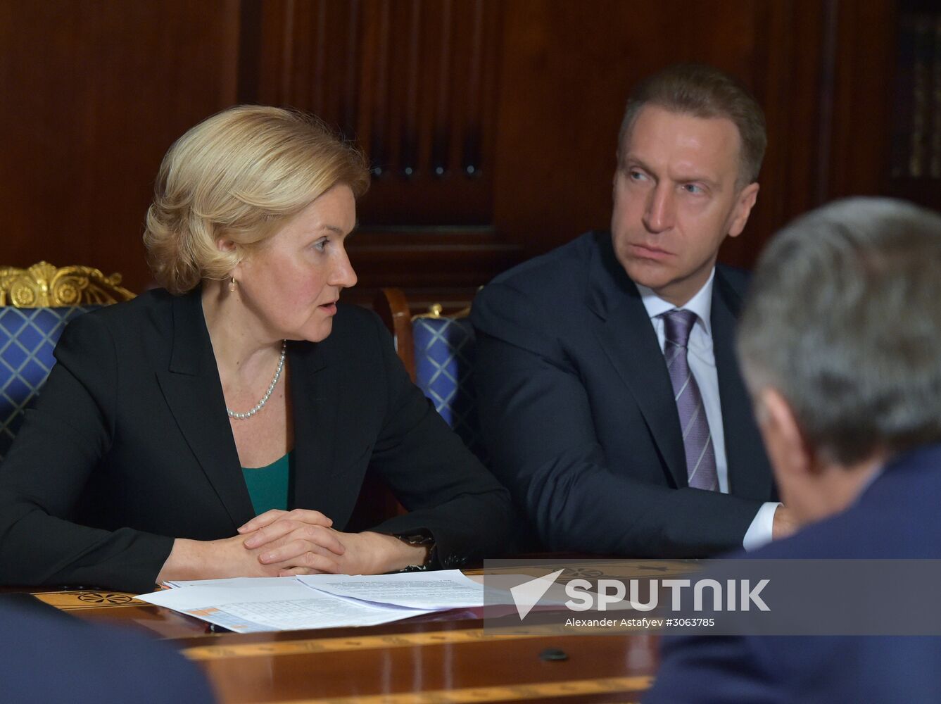 Russian Prime Minister Dmitry Medvedev chairs meeting with his deputies