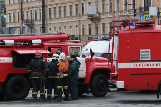 Explosions in St.Petersburg underground