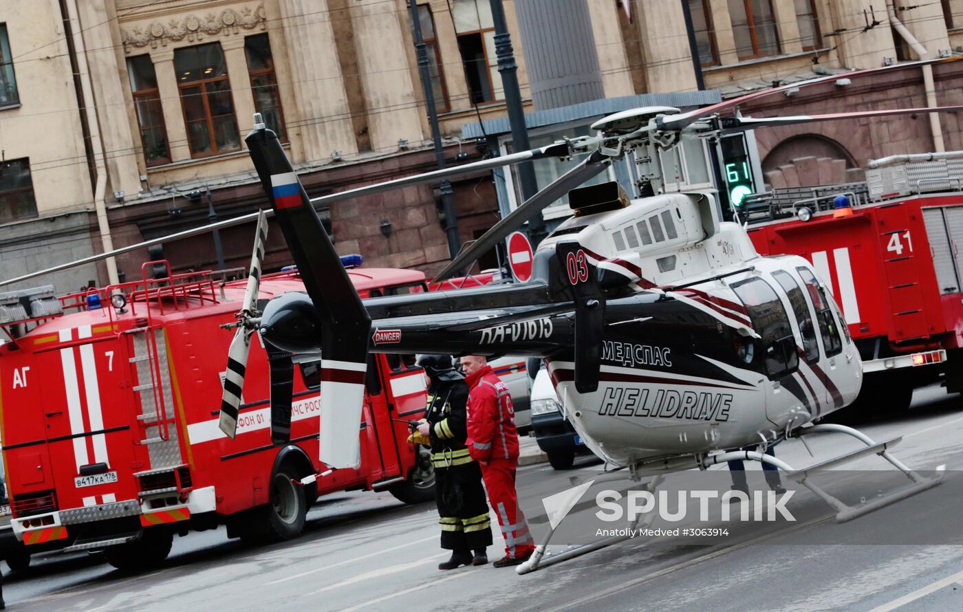 Explosions in St.Petersburg underground