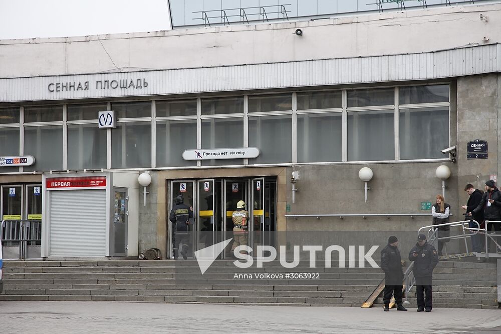 Explosions in St.Petersburg underground