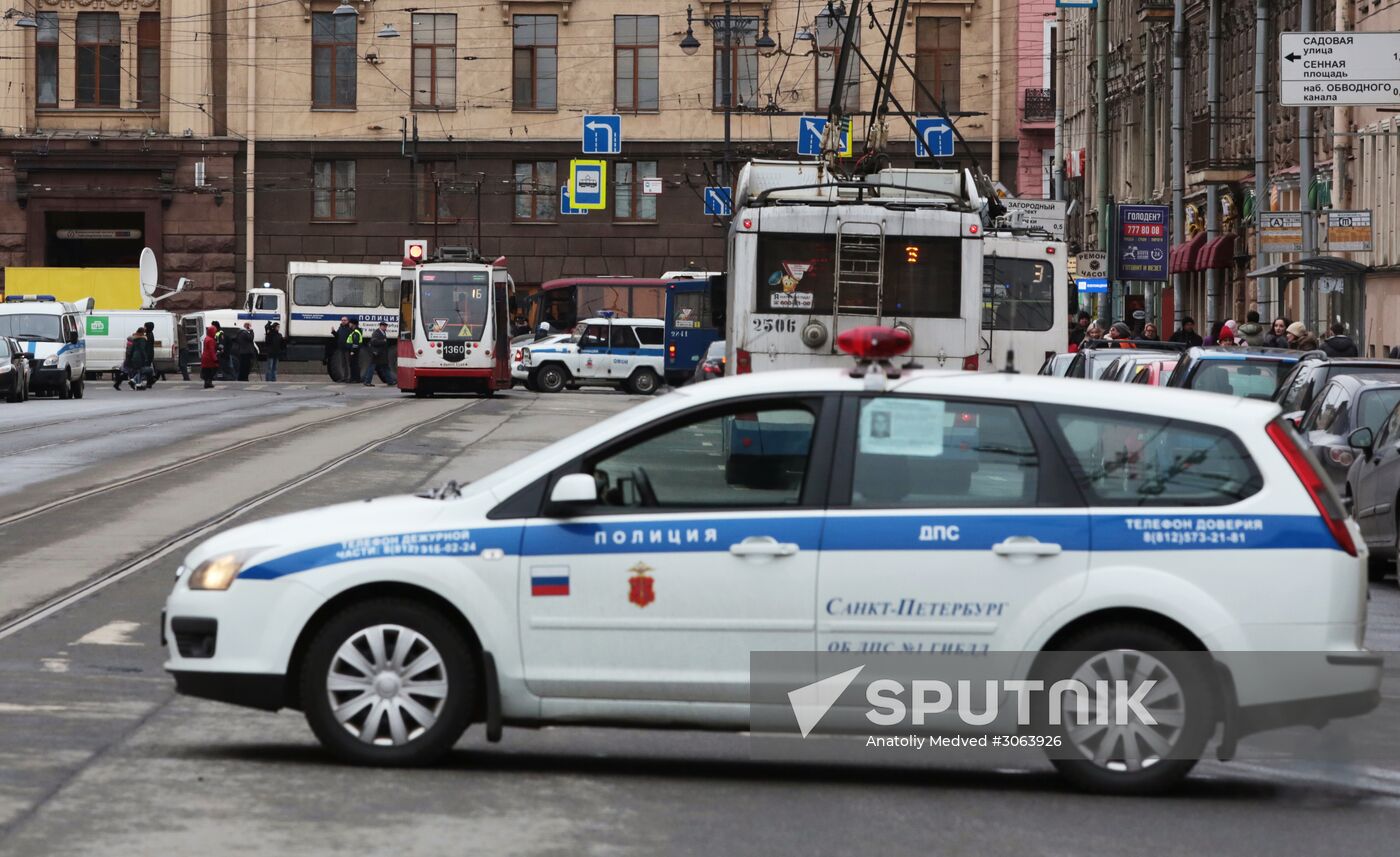 Explosions in St.Petersburg underground