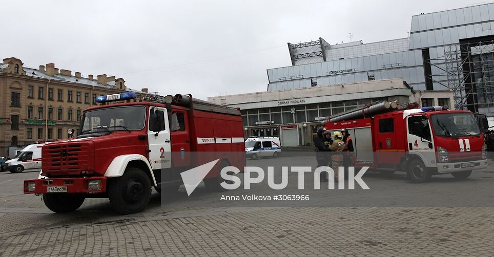 Explosions in St.Petersburg underground