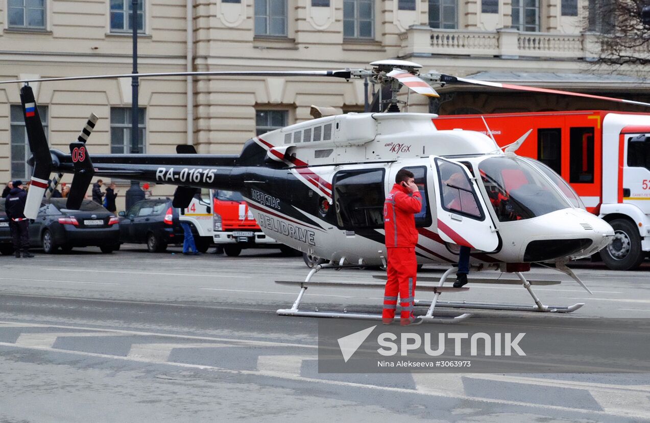 Explosions in St.Petersburg underground
