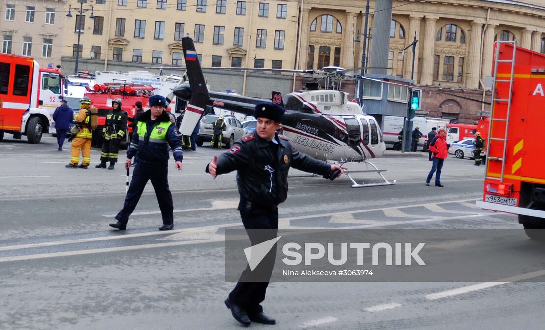 Explosions in St.Petersburg underground