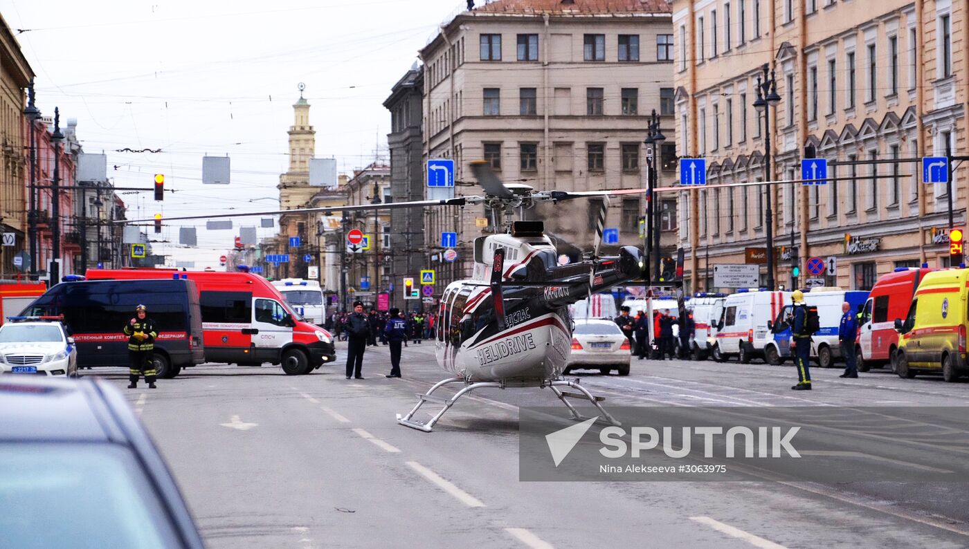 Explosions in St.Petersburg underground