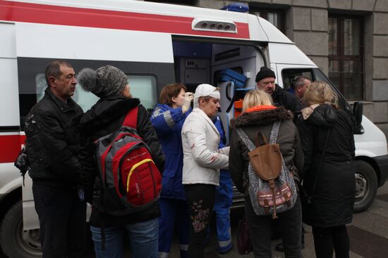 Explosions in St.Petersburg underground