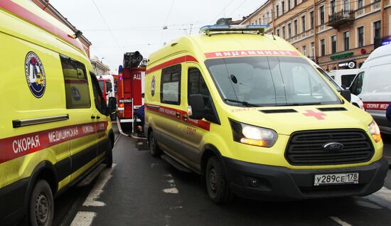 Explosions in St.Petersburg underground