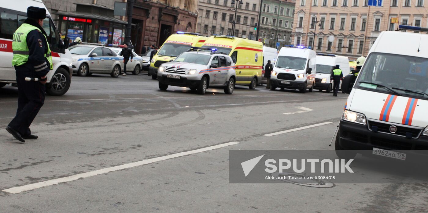 Explosions in St.Petersburg underground