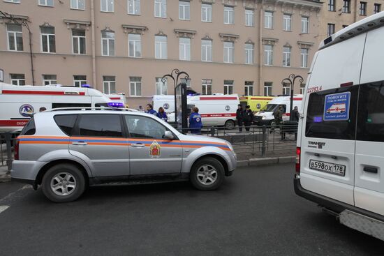 Explosions in St.Petersburg underground