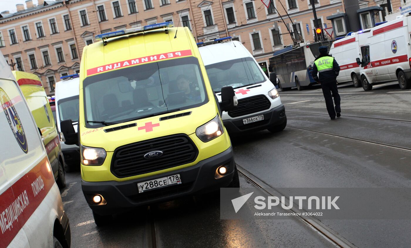 Explosions in St.Petersburg underground