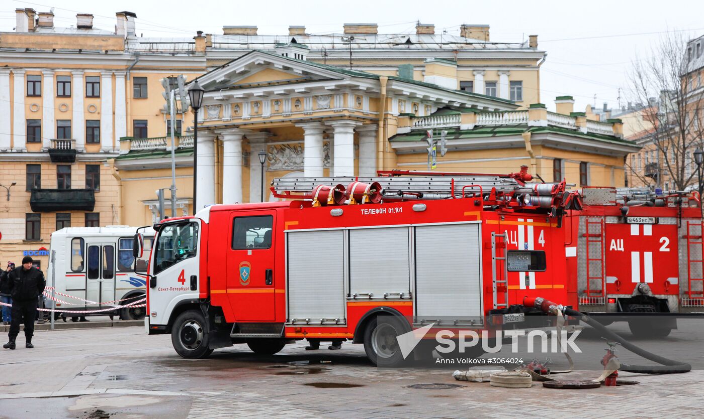 Explosions in St.Petersburg underground