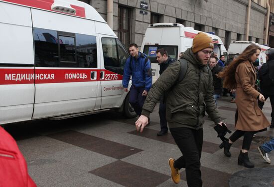Explosions in St.Petersburg underground