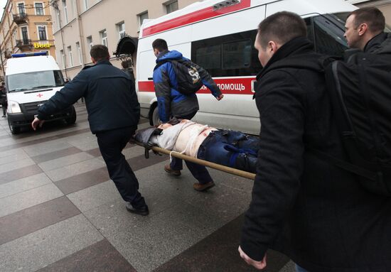 Explosions in St.Petersburg underground