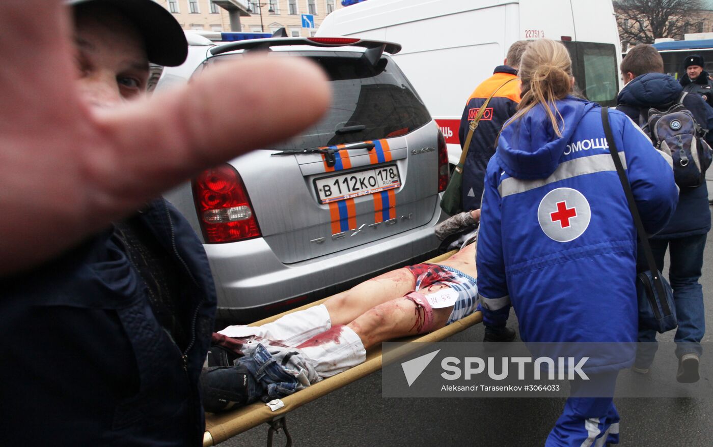 Explosions in St.Petersburg underground