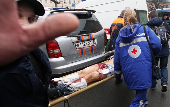 Explosions in St.Petersburg underground