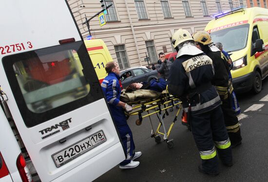 Explosions in St.Petersburg underground