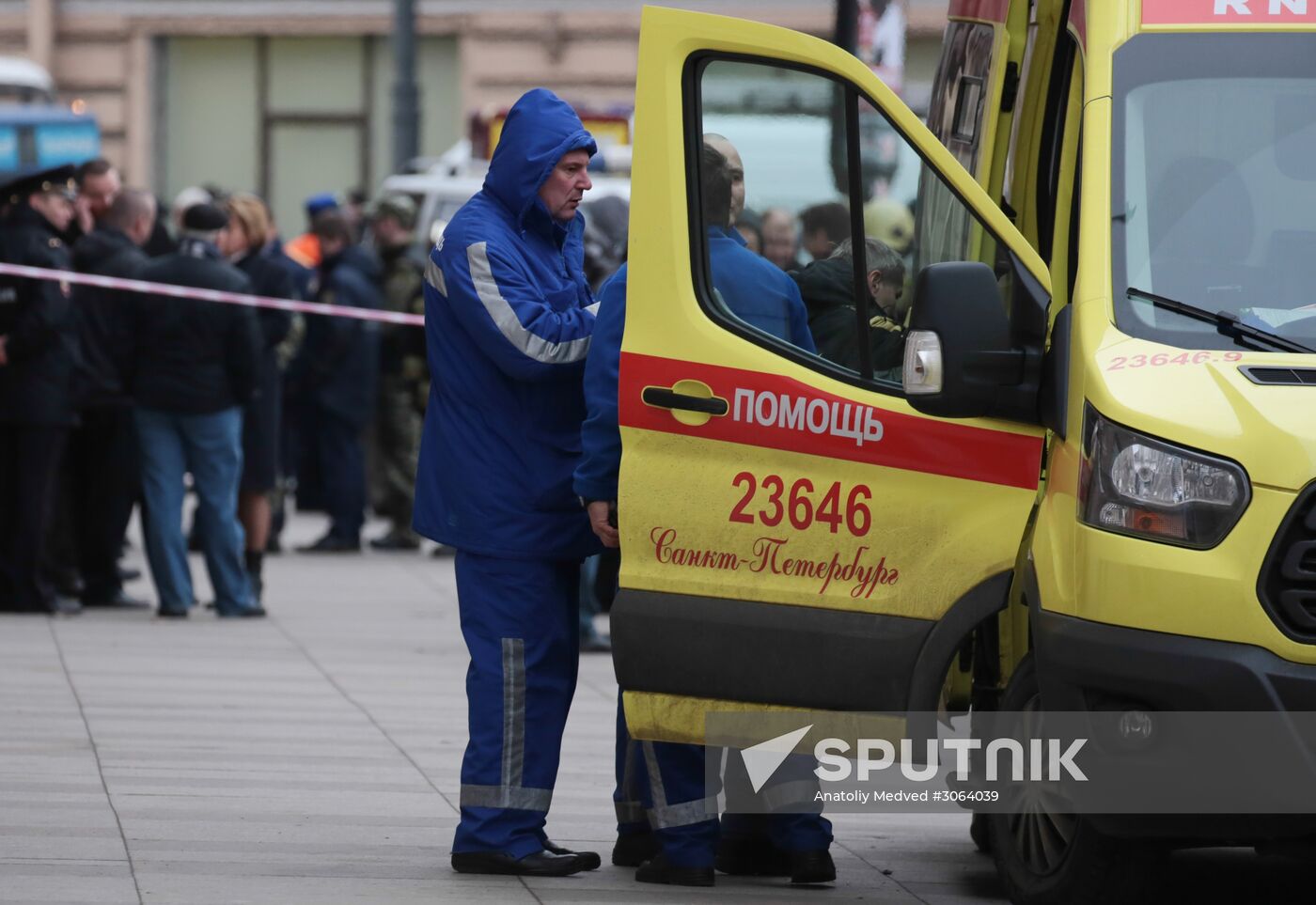 Explosions in St.Petersburg underground