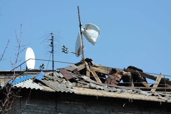 Living in frontline township Dontesk-Severny in Donbass