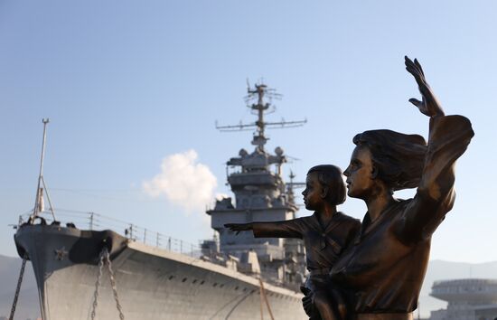 Turkey's naval ships arrive in Novorossiysk