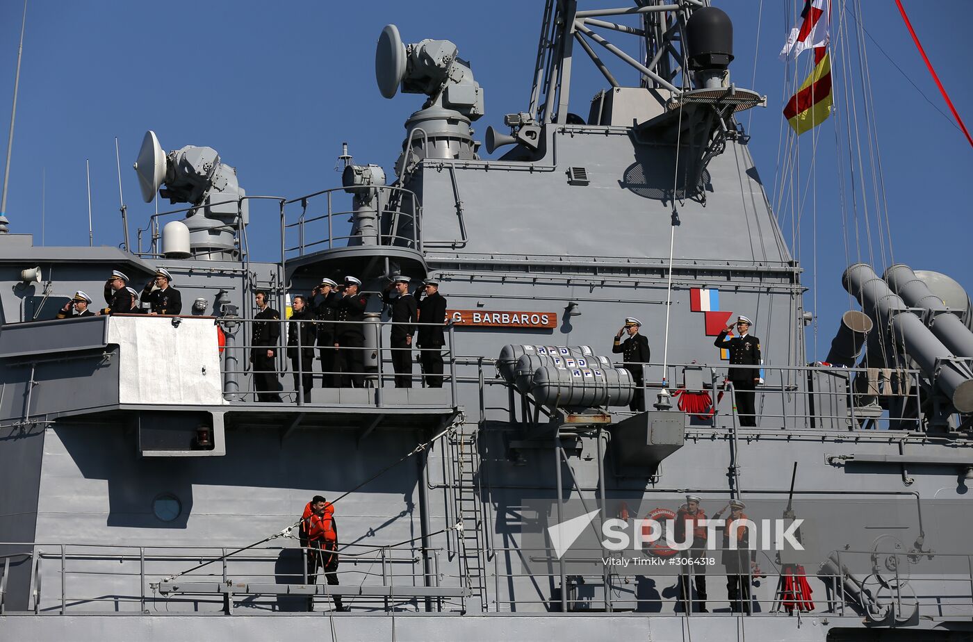 Turkish Navy warships visit Novorossiysk