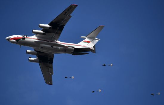 International military exercise of airborne troops in Vitebsk
