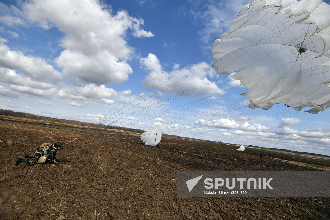 International military exercise of airborne troops in Vitebsk