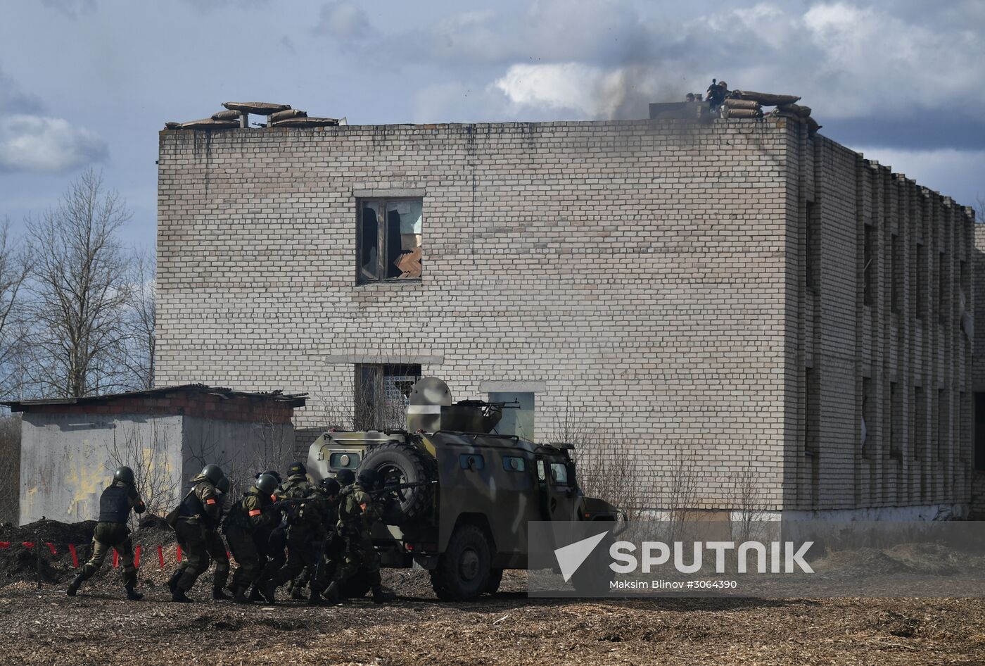 International military exercise of airborne troops in Vitebsk