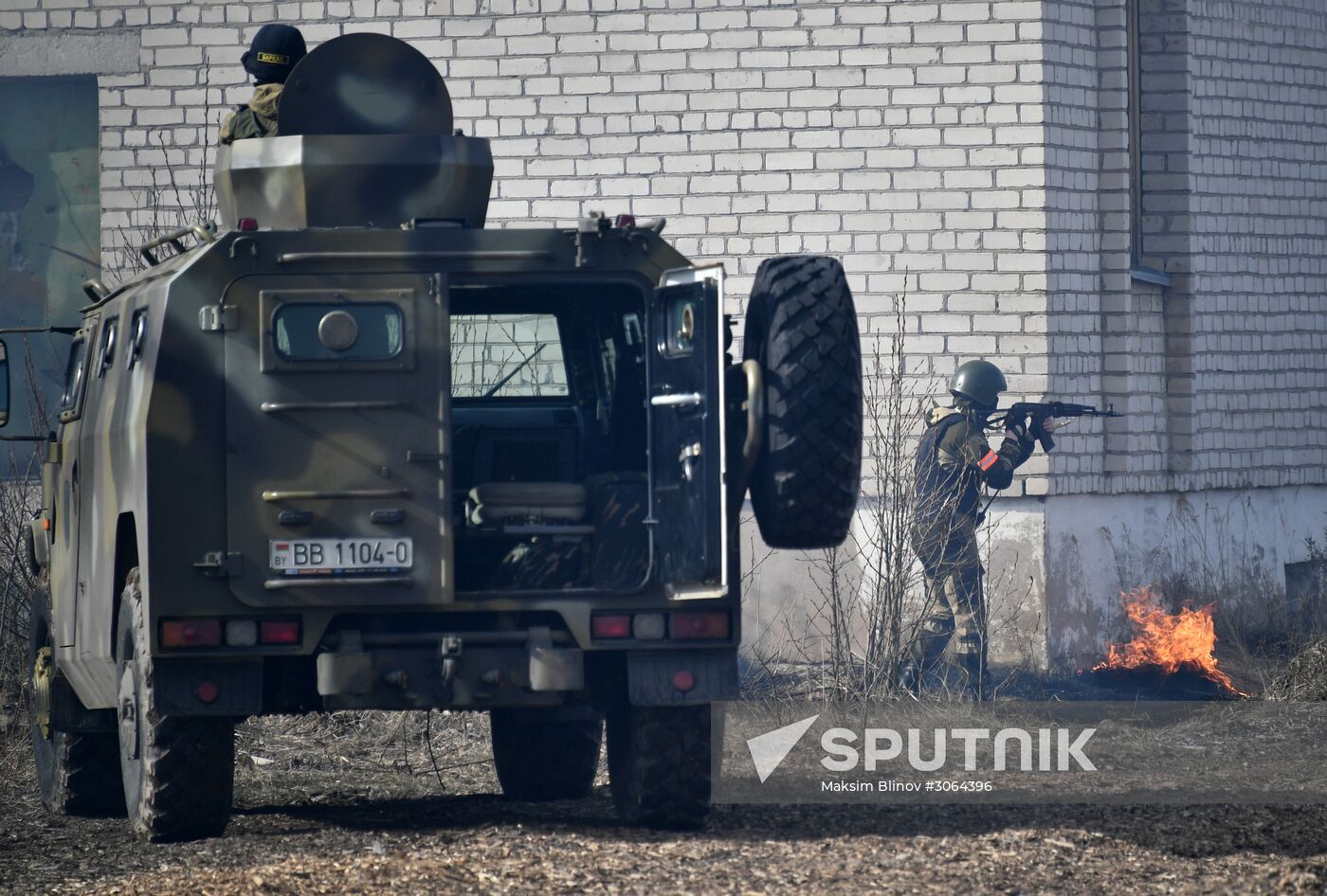 International military exercise of airborne troops in Vitebsk