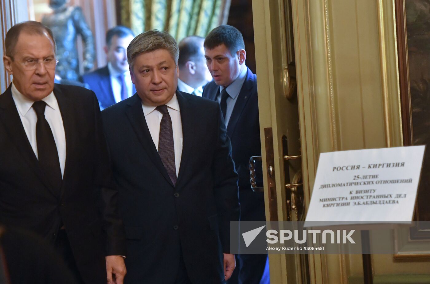 Sergei Lavrov meets with Kyrgyzstan's Foreign Minister Erlan Abdyldayev